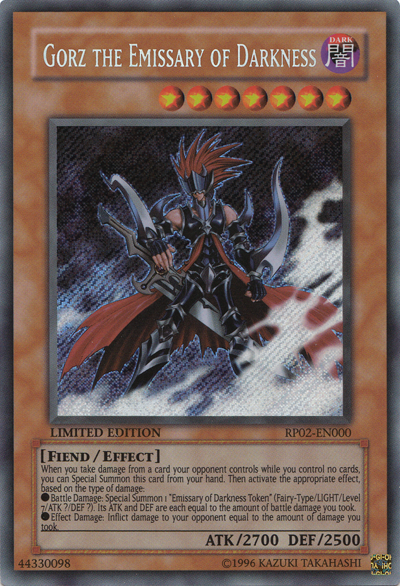 Gorz the Emissary of Darkness [RP02-EN000] Secret Rare | Card Merchant Takapuna