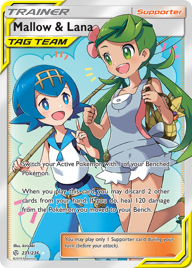 Mallow & Lana (231/236) [Sun & Moon: Cosmic Eclipse] | Card Merchant Takapuna