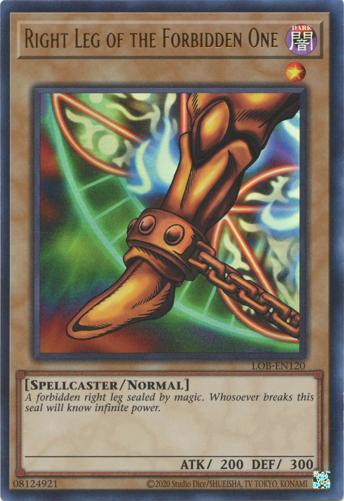 Right Leg of the Forbidden One (25th Anniversary) [LOB-EN120] Ultra Rare | Card Merchant Takapuna