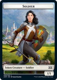 Soldier // Squirrel Double-Sided Token [Double Masters Tokens] | Card Merchant Takapuna