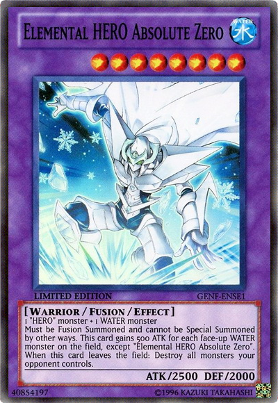 Elemental Hero Absolute Zero [GENF-ENSE1] Super Rare | Card Merchant Takapuna