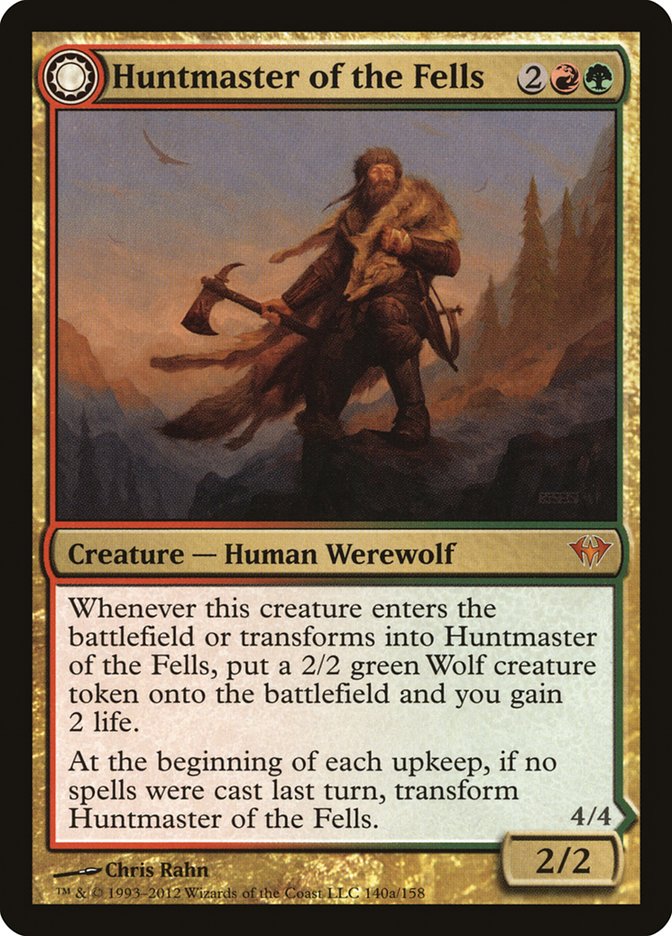 Huntmaster of the Fells // Ravager of the Fells [Dark Ascension] | Card Merchant Takapuna