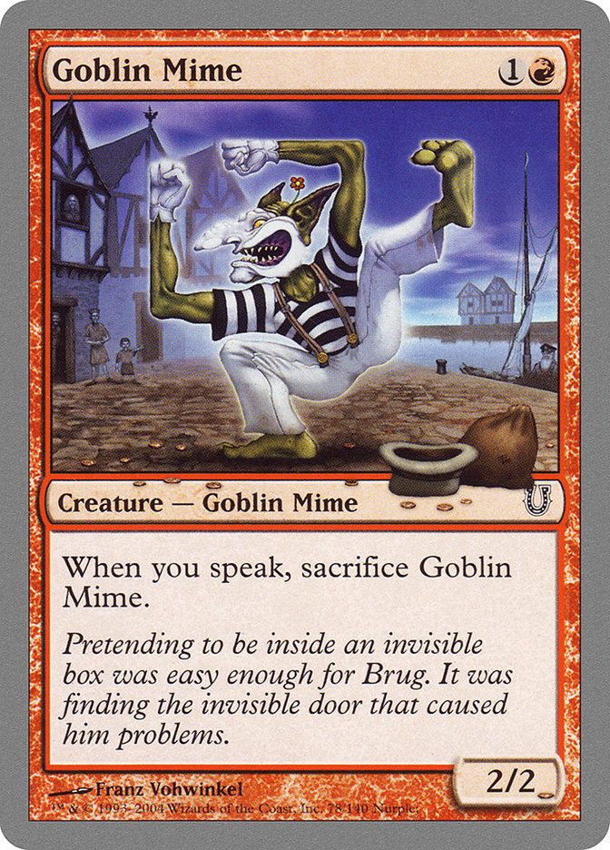 Goblin Mime [Unhinged] | Card Merchant Takapuna