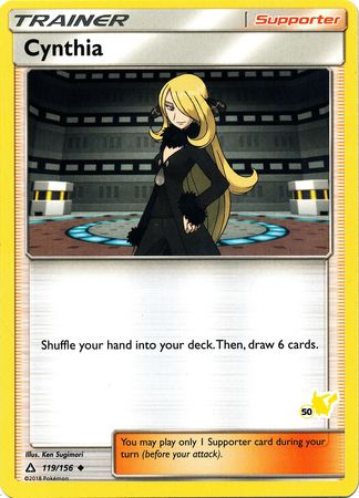 Cynthia (119/156) (Pikachu Stamp #50) [Battle Academy 2020] | Card Merchant Takapuna