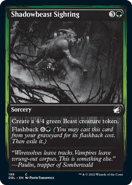 Shadowbeast Sighting [Innistrad: Double Feature] | Card Merchant Takapuna