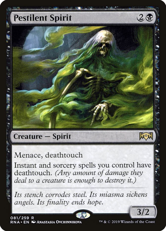 Pestilent Spirit [Ravnica Allegiance] | Card Merchant Takapuna