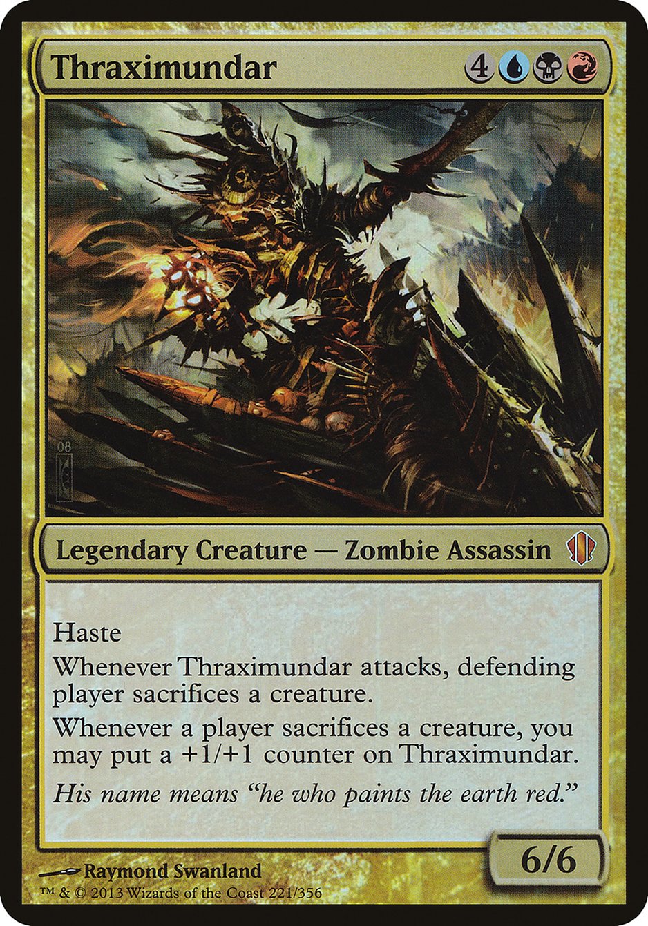 Thraximundar (Oversized) [Commander 2013 Oversized] | Card Merchant Takapuna