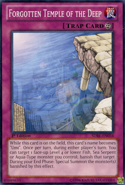 Forgotten Temple of the Deep [SDRE-EN034] Common | Card Merchant Takapuna