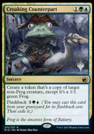 Croaking Counterpart (Promo Pack) [Innistrad: Midnight Hunt Promos] | Card Merchant Takapuna