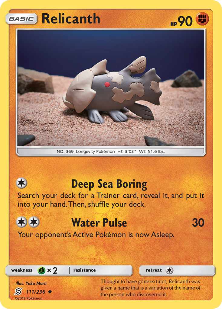 Relicanth (111/236) [Sun & Moon: Unified Minds] | Card Merchant Takapuna