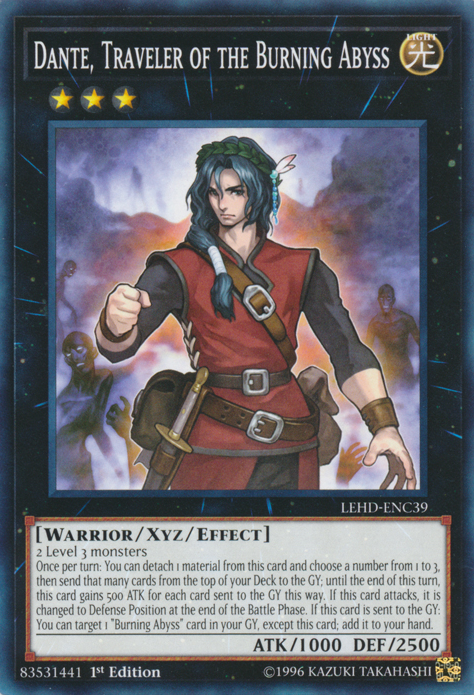 Dante, Traveler of the Burning Abyss [LEHD-ENC39] Common | Card Merchant Takapuna