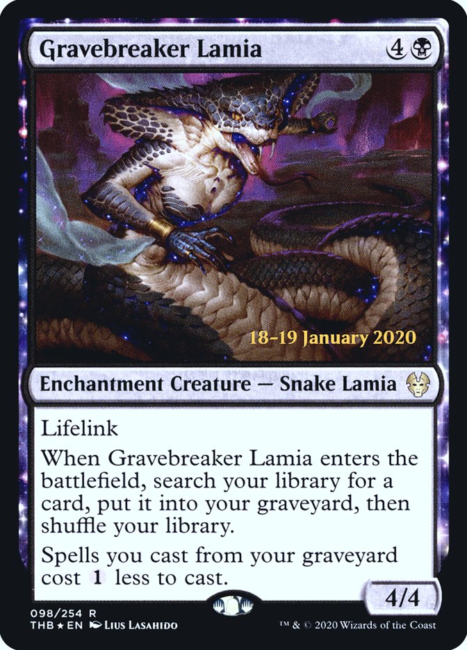 Gravebreaker Lamia [Theros Beyond Death Prerelease Promos] | Card Merchant Takapuna