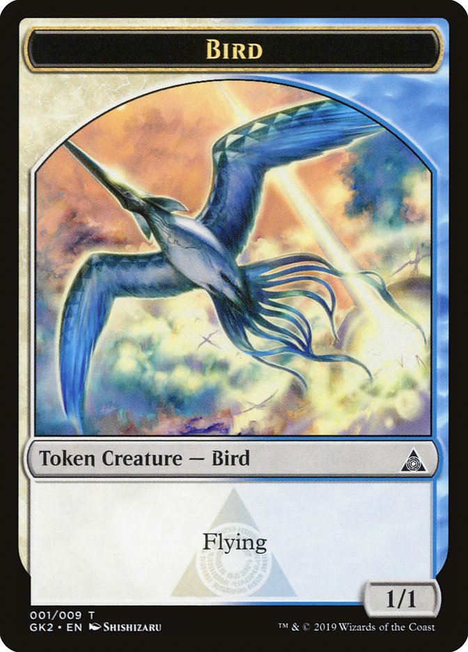 Bird // Thopter Double-Sided Token [Ravnica Allegiance Guild Kit Tokens] | Card Merchant Takapuna