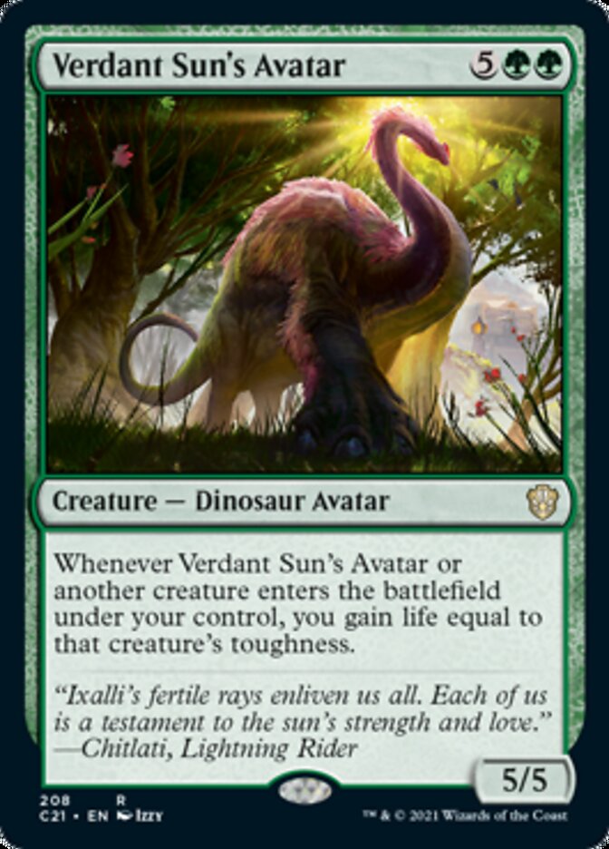 Verdant Sun's Avatar [Commander 2021] | Card Merchant Takapuna