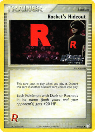 Rocket's Hideout (87/109) (Stamped) [EX: Team Rocket Returns] | Card Merchant Takapuna