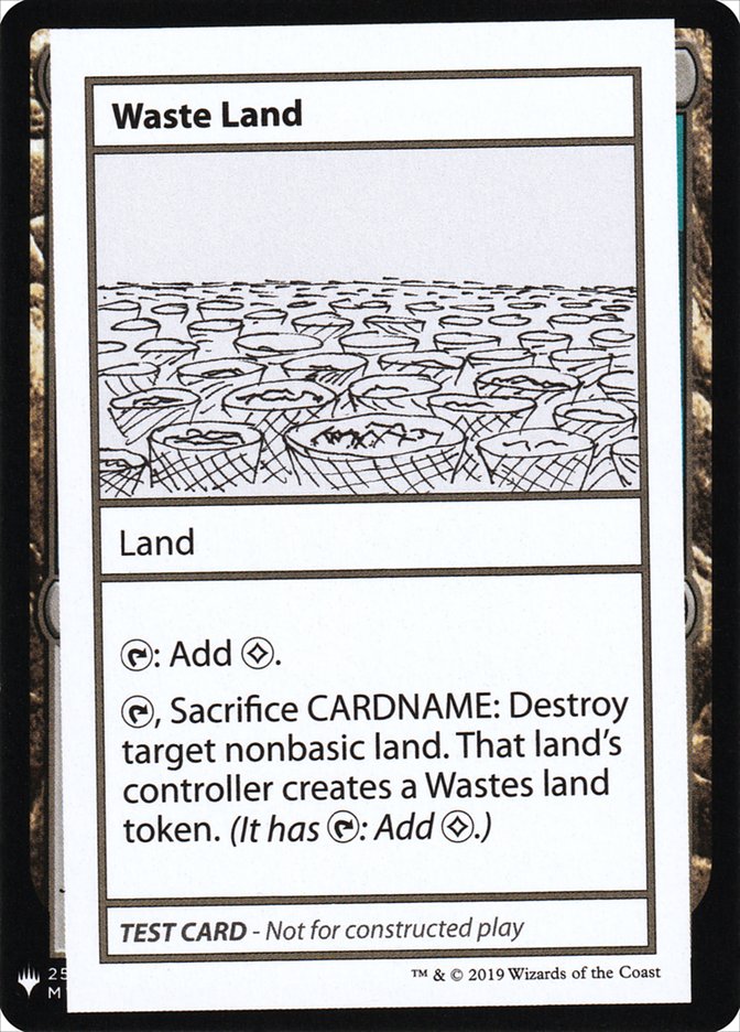 Waste Land [Mystery Booster Playtest Cards] | Card Merchant Takapuna