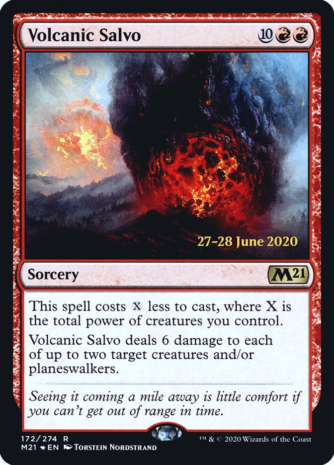 Volcanic Salvo [Core Set 2021 Prerelease Promos] | Card Merchant Takapuna