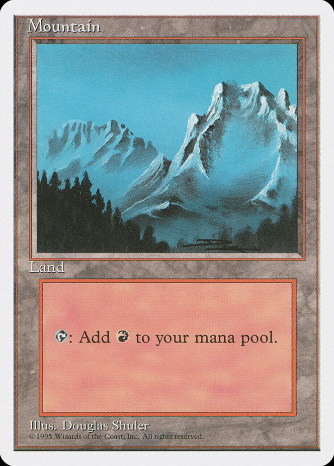 Mountain (Snow Top / Highest Point on Right) [Fourth Edition] | Card Merchant Takapuna