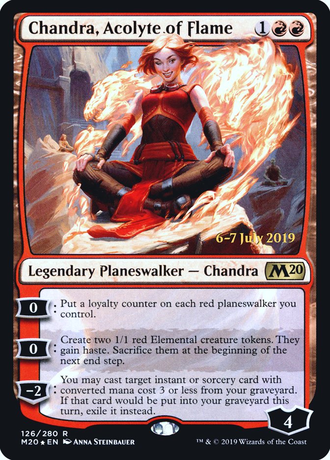 Chandra, Acolyte of Flame [Core Set 2020 Prerelease Promos] | Card Merchant Takapuna