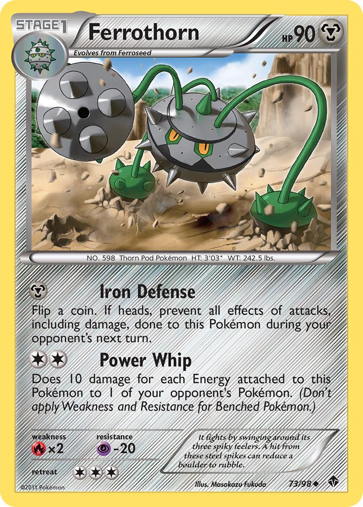 Ferrothorn (73/98) [Black & White: Emerging Powers] | Card Merchant Takapuna