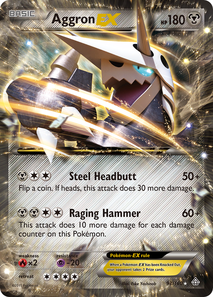 Aggron EX (93/160) [XY: Primal Clash] | Card Merchant Takapuna