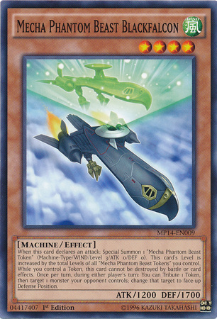 Mecha Phantom Beast Blackfalcon [MP14-EN009] Common | Card Merchant Takapuna