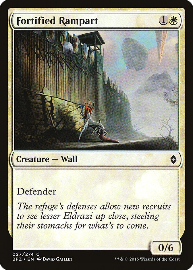 Fortified Rampart [Battle for Zendikar] | Card Merchant Takapuna