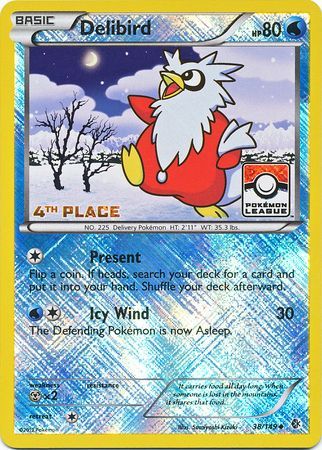 Delibird (38/149) (League Promo 4th Place) [Black & White: Boundaries Crossed] | Card Merchant Takapuna