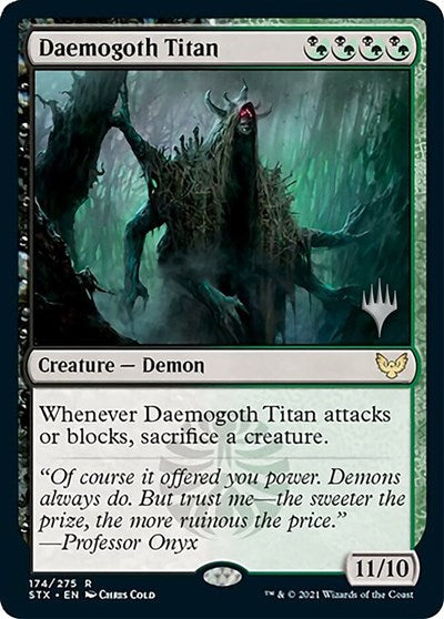 Daemogoth Titan (Promo Pack) [Strixhaven: School of Mages Promos] | Card Merchant Takapuna