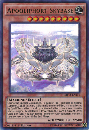 Apoqliphort Skybase [MP15-EN211] Ultra Rare | Card Merchant Takapuna