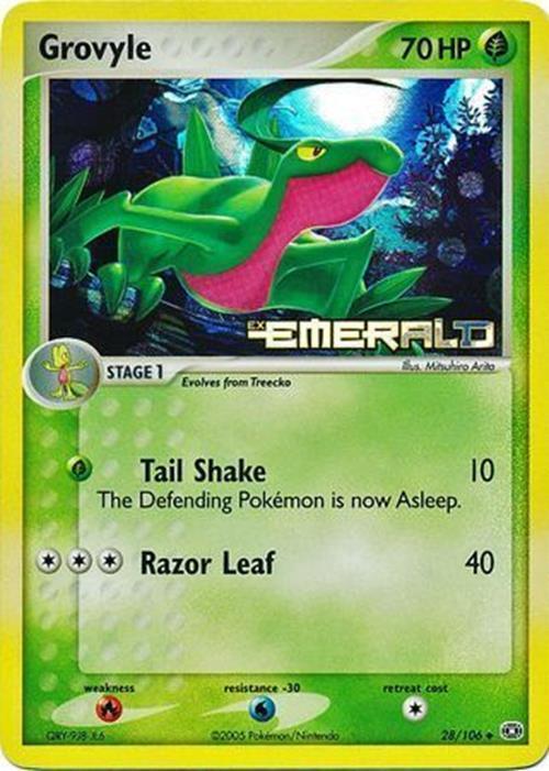 Grovyle (28/106) (Stamped) [EX: Emerald] | Card Merchant Takapuna