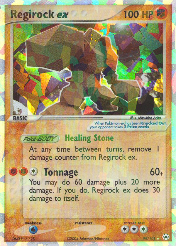 Regirock ex (98/101) [EX: Hidden Legends] | Card Merchant Takapuna