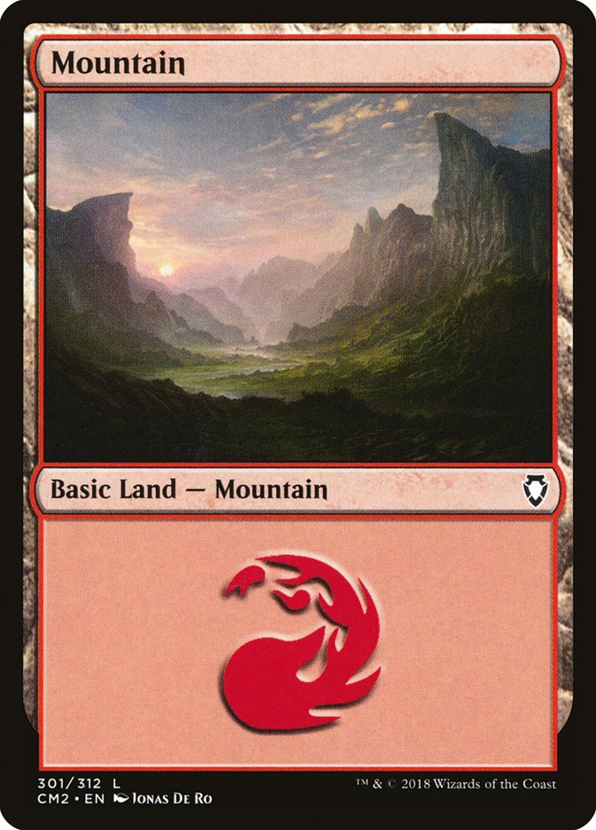 Mountain (301) [Commander Anthology Volume II] | Card Merchant Takapuna