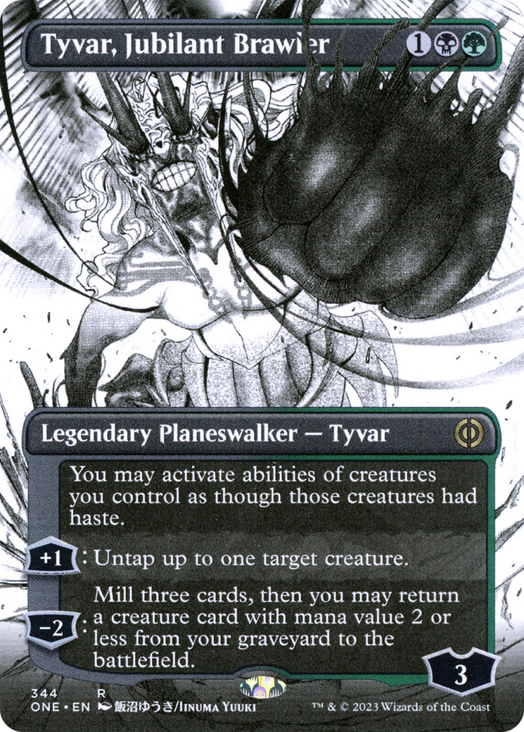 Tyvar, Jubilant Brawler (Borderless Manga) [Phyrexia: All Will Be One] | Card Merchant Takapuna