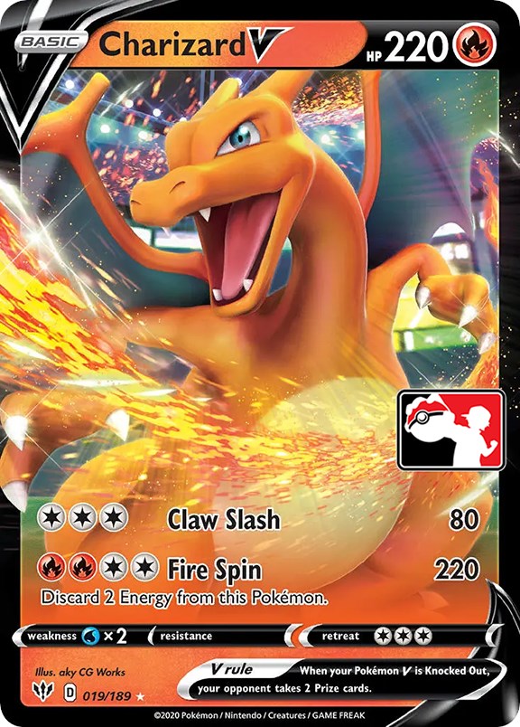 Charizard V (019/189) [Prize Pack Series One] | Card Merchant Takapuna