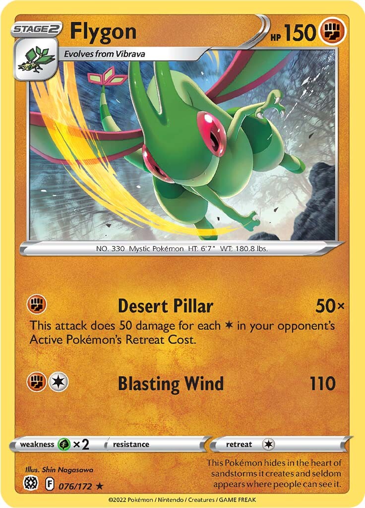 Flygon (076/172) [Sword & Shield: Brilliant Stars] | Card Merchant Takapuna