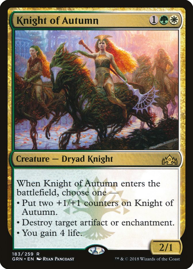 Knight of Autumn [Guilds of Ravnica] | Card Merchant Takapuna