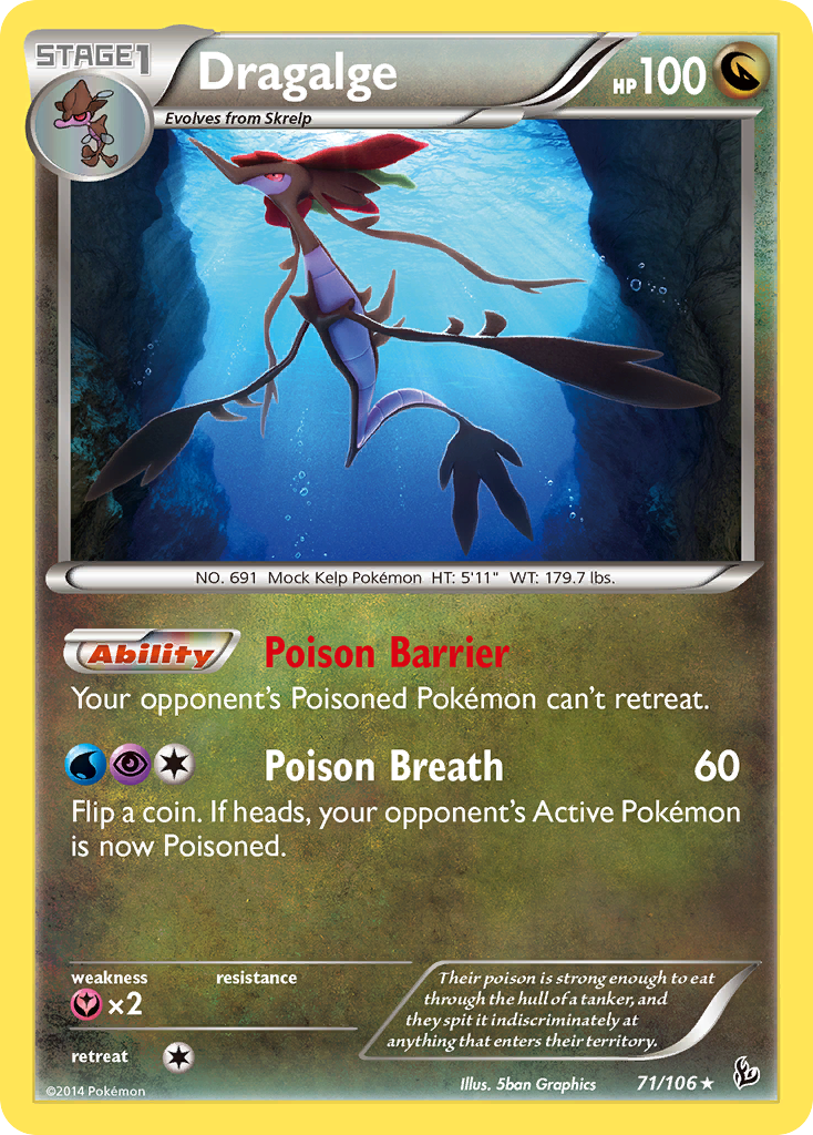 Dragalge (71/106) [XY: Flashfire] | Card Merchant Takapuna