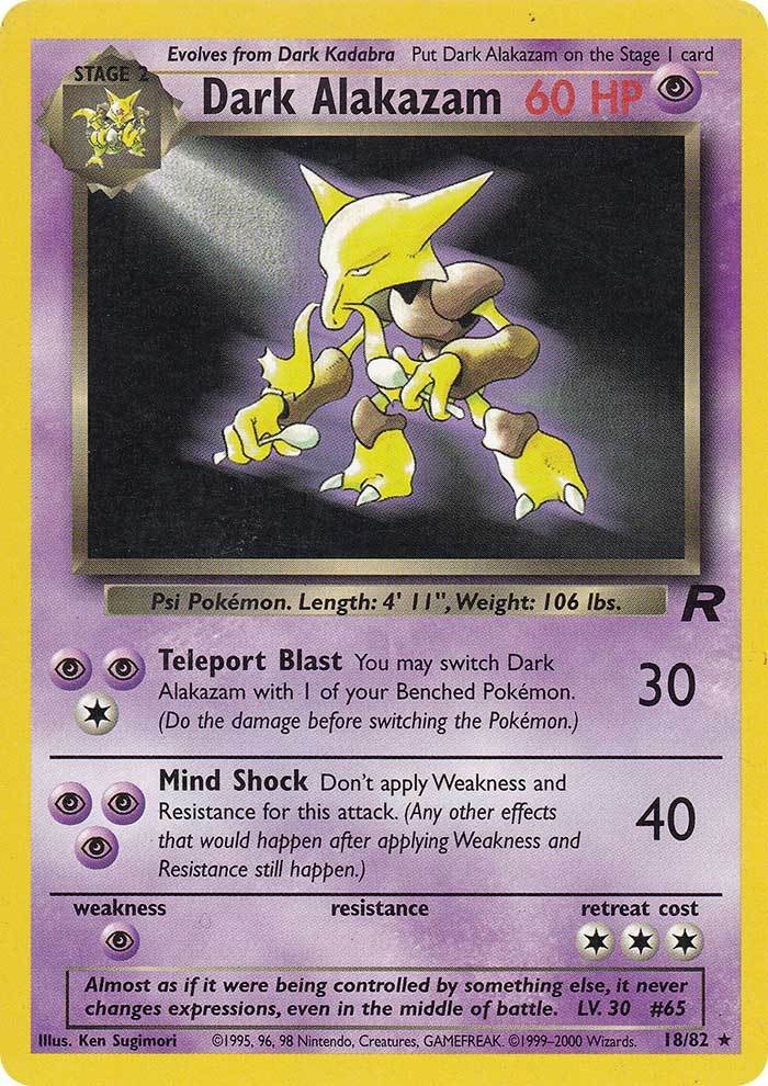 Dark Alakazam (18/82) [Team Rocket Unlimited] | Card Merchant Takapuna