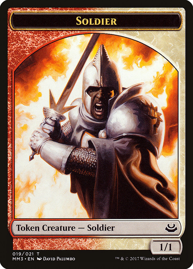 Soldier Token (019/021) [Modern Masters 2017 Tokens] | Card Merchant Takapuna