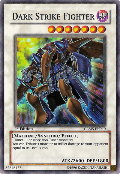 Dark Strike Fighter [CRMS-EN040] Super Rare | Card Merchant Takapuna