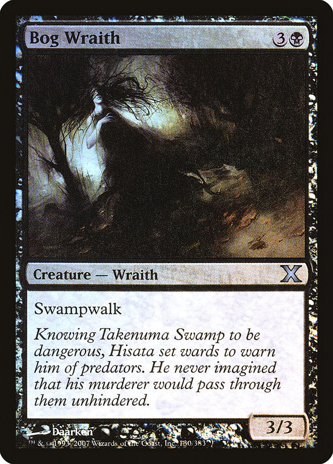 Bog Wraith (Premium Foil) [Tenth Edition] | Card Merchant Takapuna