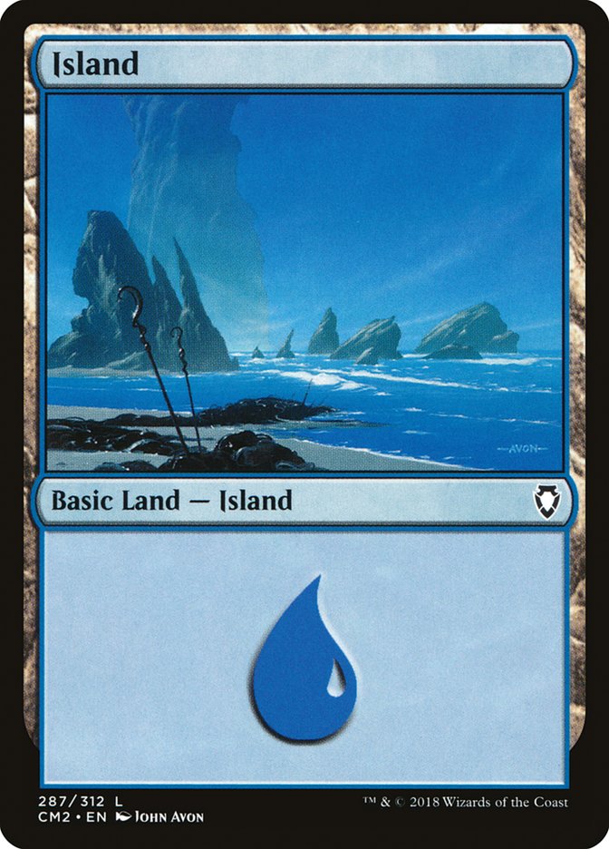 Island (287) [Commander Anthology Volume II] | Card Merchant Takapuna