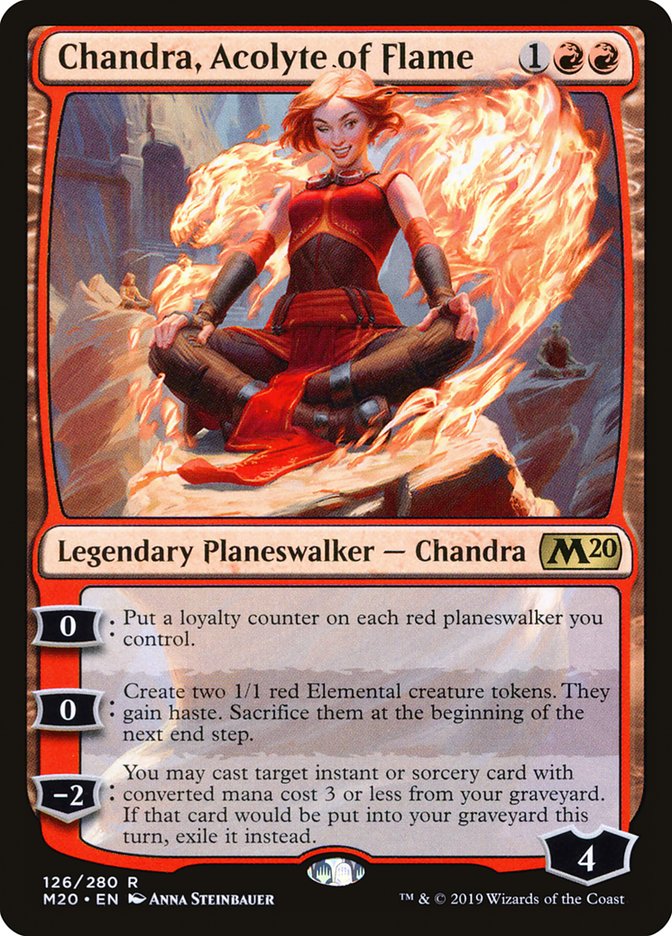 Chandra, Acolyte of Flame [Core Set 2020] | Card Merchant Takapuna