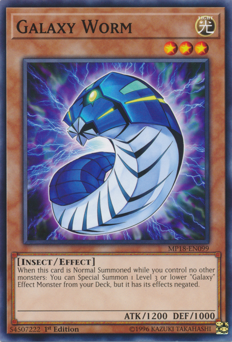 Galaxy Worm [MP18-EN099] Common | Card Merchant Takapuna