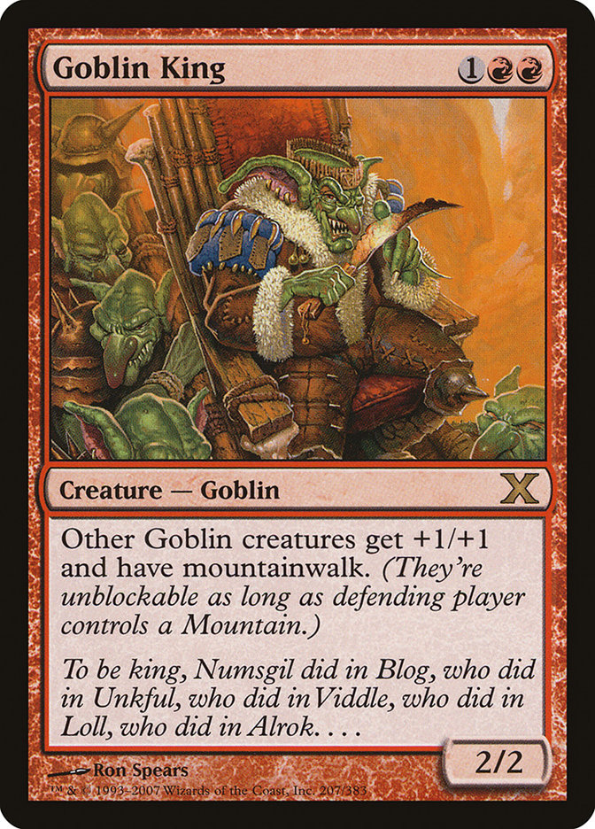 Goblin King [Tenth Edition] | Card Merchant Takapuna