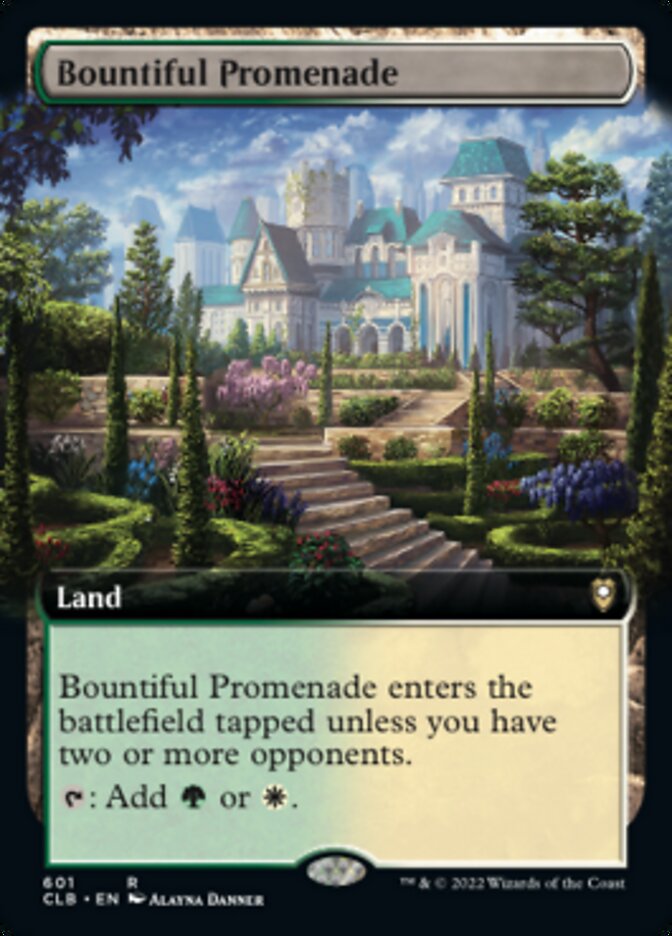 Bountiful Promenade (Extended Art) [Commander Legends: Battle for Baldur's Gate] | Card Merchant Takapuna