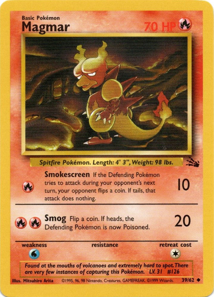 Magmar (39/62) [Fossil Unlimited] | Card Merchant Takapuna