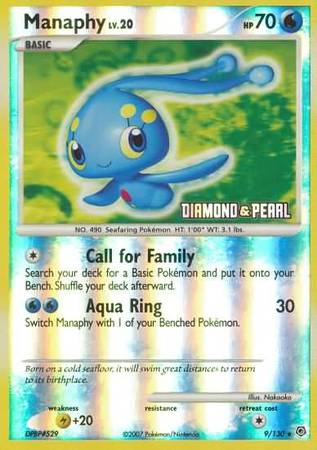 Manaphy (9/130) [Burger King Promos: 2008 Collection] | Card Merchant Takapuna