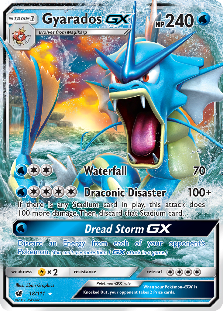 Gyarados GX (18/111) [Sun & Moon: Crimson Invasion] | Card Merchant Takapuna